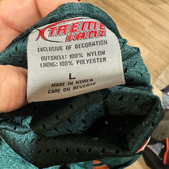 Vintage Miami  Florida Hurricanes patched   reversible jacket size L nwot - Picture 8 of 11